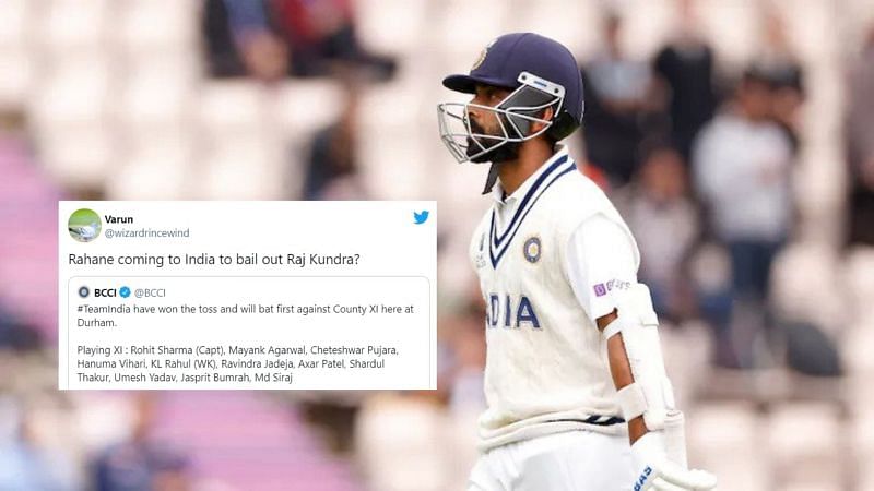 Twitter reacts to Ajinkya Rahane missing practice match