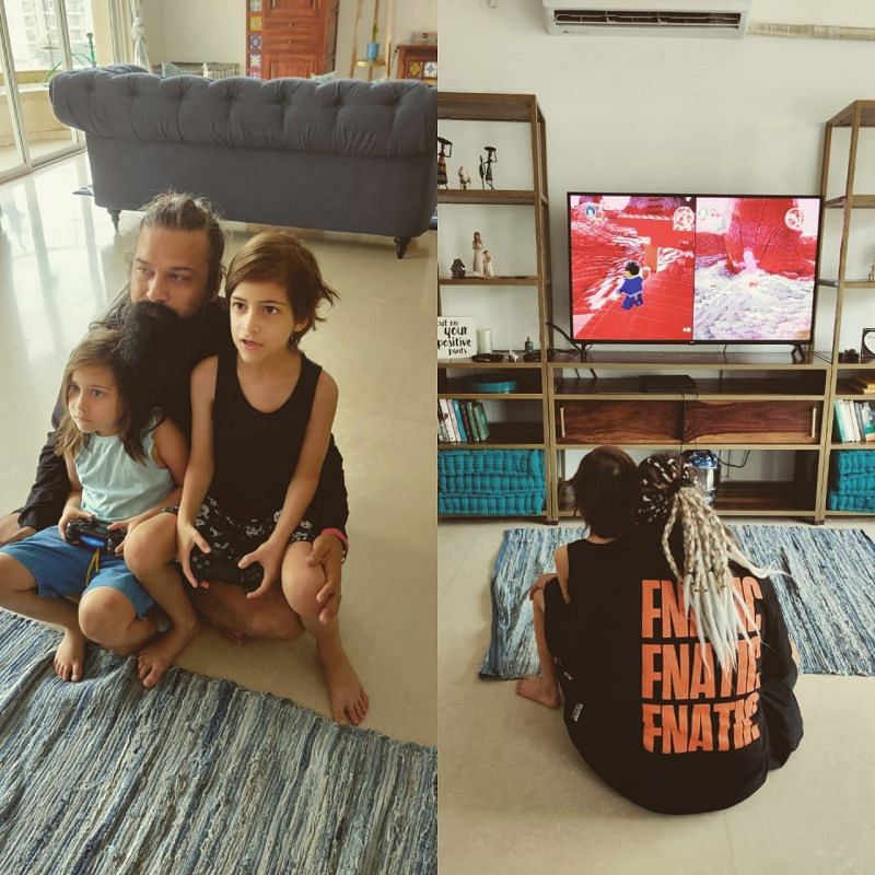 Nemo having quality gaming time with his kids (Nemo with his kids (Credits: Nimish &quot;Nemo&quot; Rauth)