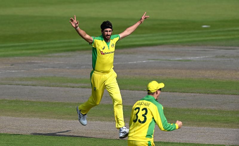 Mitchell Starc in action for Australia