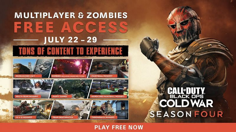 Activision is setting a double XP weekend and free-to-play week for Black Ops Cold War (Image via Activision)