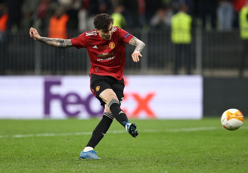 Lindelof in action for Manchester United.