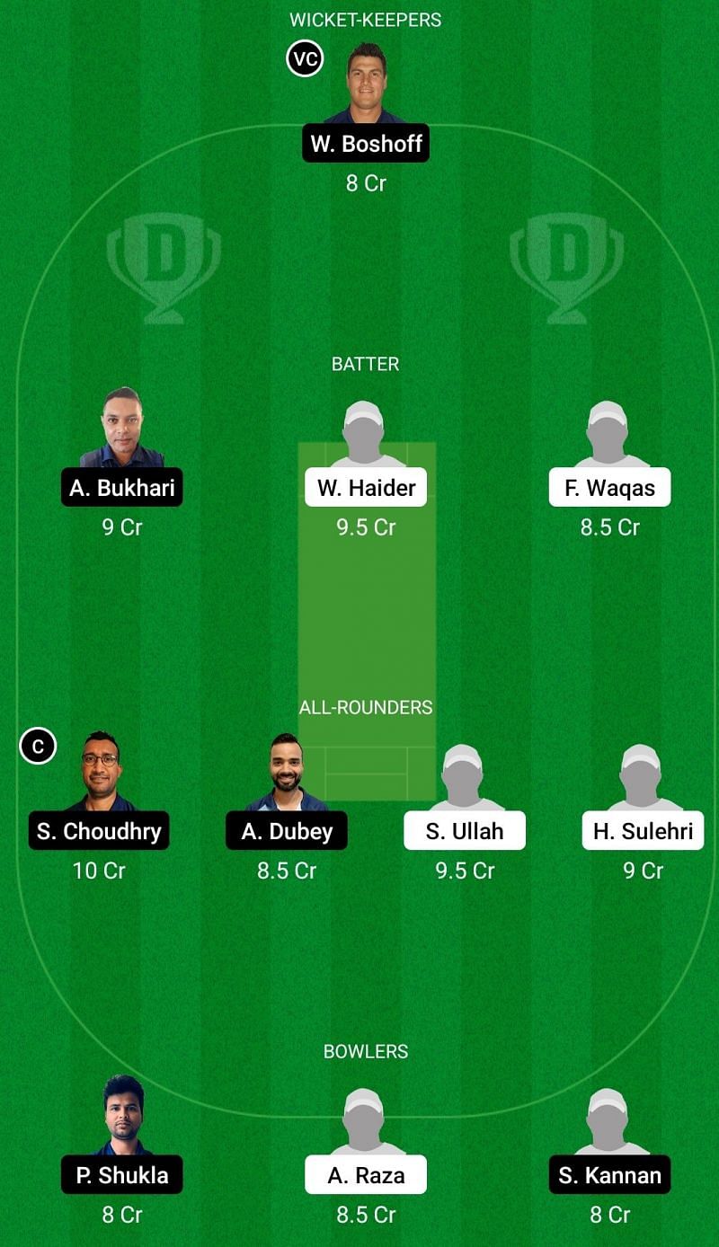 Dream11 Team 1: Marsta vs Djurgardens IF - ECS T10 Stockholm 2021. 