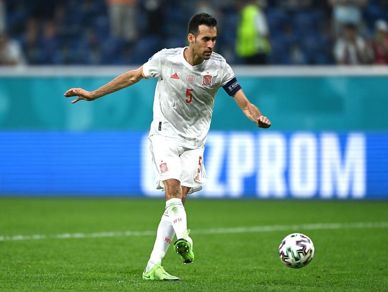 Sergio Busquets won two Man of the Match awards at EURO 2020