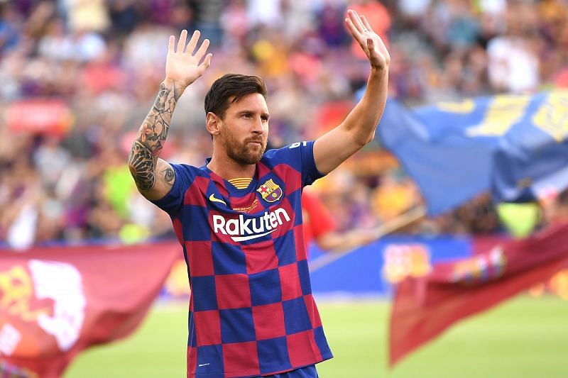 Lionel Messi during Barcelona&#039;s 2019-20 preseason