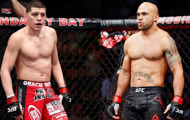 Nick Diaz (left); Robbie Lawler (right)