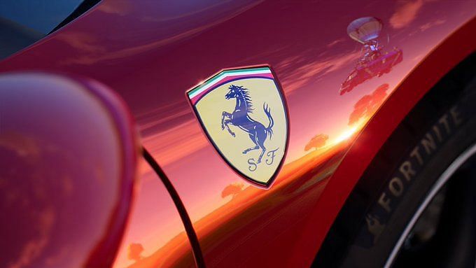 Fortnite Ferrari teaser. Image via Twitter
