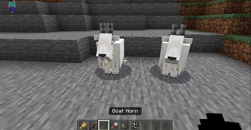 Goats in Minecraft. Image via Sportskeeda