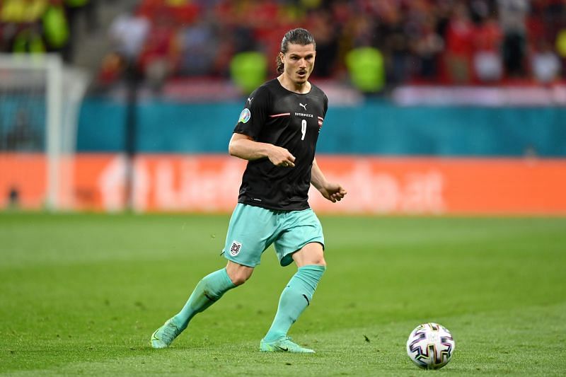 Marcel Sabitzer in action for Austria at Euro 2020