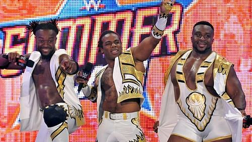Kofi Kingston and Xavier Woods currently perform on RAW, while Big E is a SmackDown star