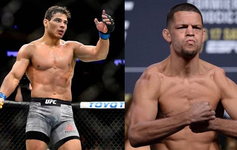 Paulo Costa (left); Nate Diaz (right)