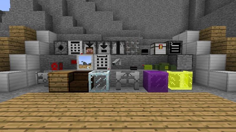 All of the blocks in Security Craft (Image via Curseforge)