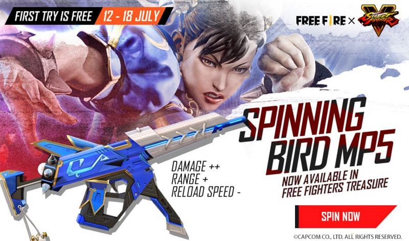 The Spinning Bird MP5 has been added in Free Fire (Image via Free Fire)