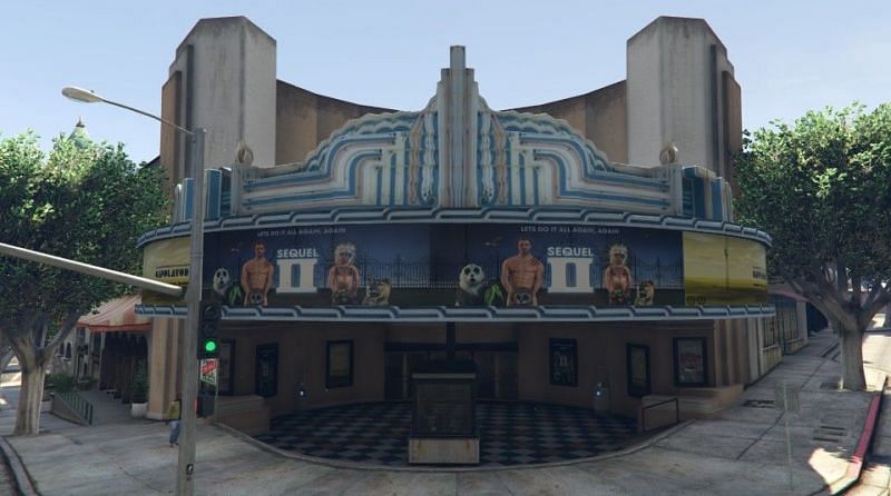 Tivoli Cinema, as it appears in GTA 5 (Image via GTA Wiki)