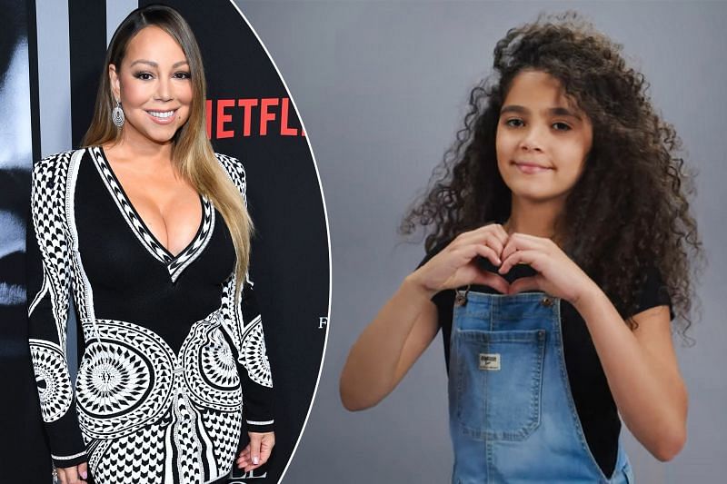 Mariah Carey and her daughter Monore (Image via YouTube)