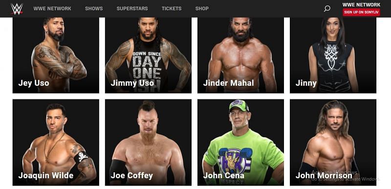 John Cena is still mentioned in the active roster of WWE