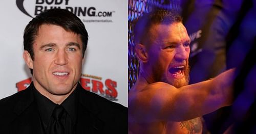 Chael Sonnen (left); Conor McGregor (right)