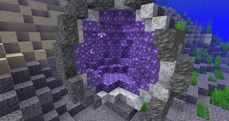 Geodes are a new generated structure type added as part of the Minecraft 1.17 update (Image via Mojang.com)