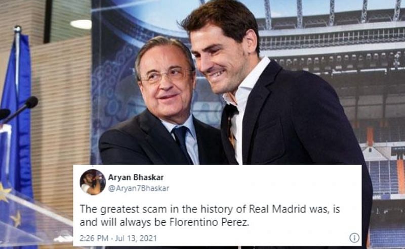 Florentino Perez and Iker Casillas