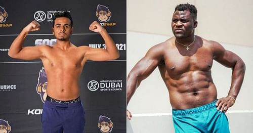 Money Kicks (left) and Francis Ngannou (right) [Image credits: @rsbelhasa and @francisngannou on Instagram]