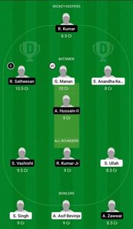 Dream11 Team for ACCB vs United - ECS T10 Romania 2021 Match 11 & 12.