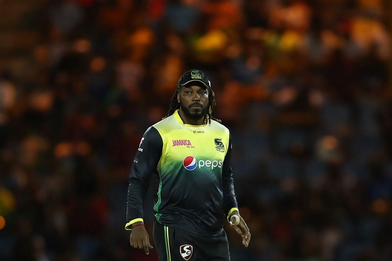 Chris Gayle in action in the  2019 Caribbean Premier League (CPL)