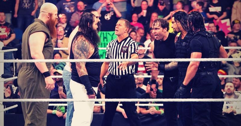 The Shield vs. The Wyatt Family.