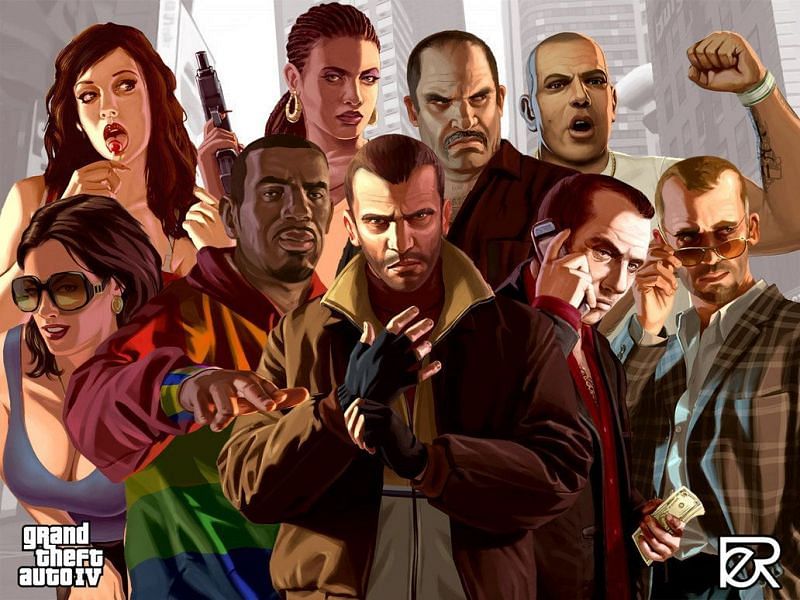 The GTA series has some of the best characters (Image via Pinterest)