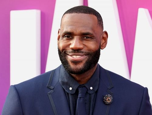 LeBron James attends the premiere of Warner Bros "Space Jam: A New Legacy"