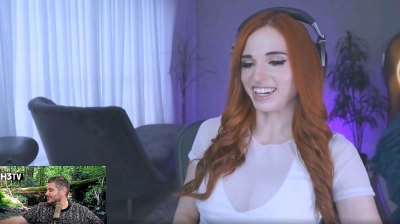 Amouranth talks about delusional fans during a podcast episode with H3TV (Image via YouTube)