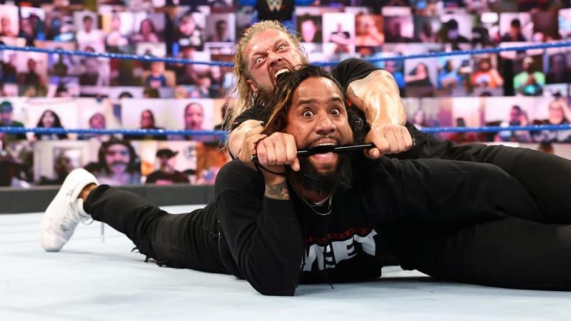 Edge got the better of Jimmy Uso on SmackDown last week