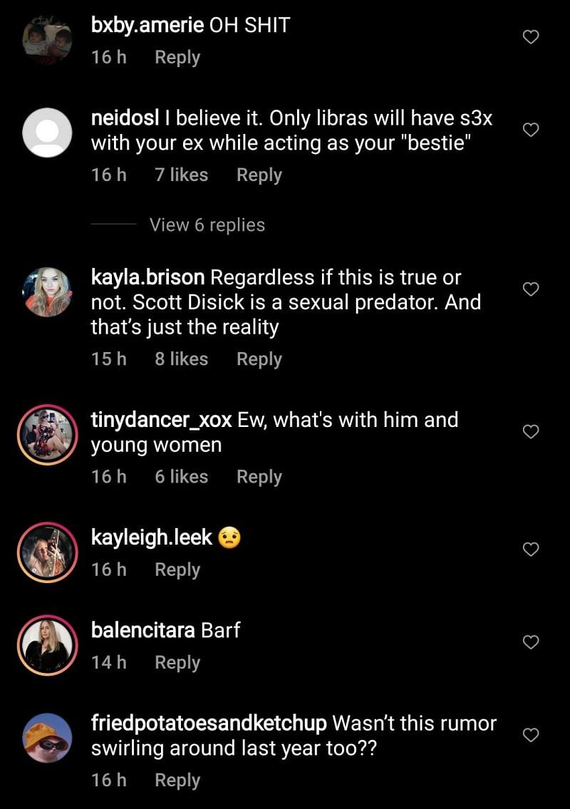 Fans react to the alleged hook up 2/2 (Image via @defnoodles Instagram)