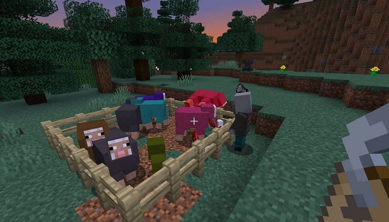 Vindicators named Johnny will attack any other mob they come across (Image via Minecraft)