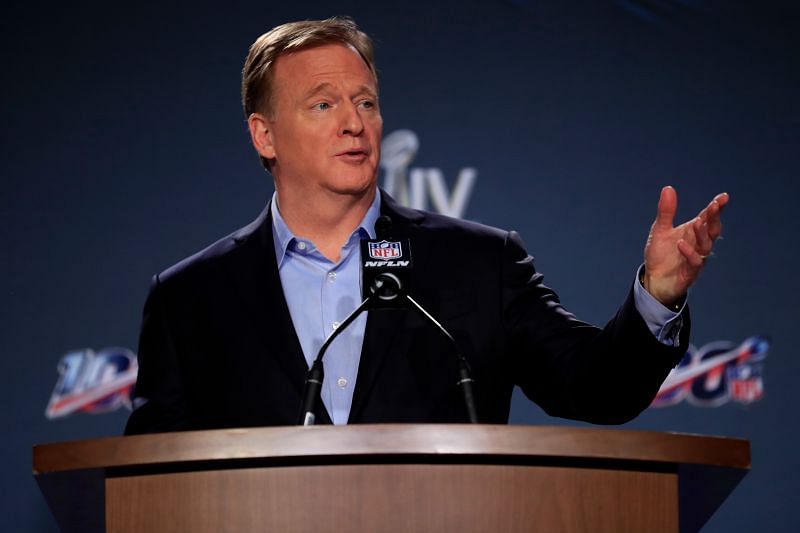 NFL Commissioner Roger Goodell Super Bowl Press Conference