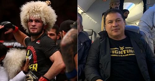 Khabib Nurmagomedov (left) and Javier Mendez (right) [Image credits: @akajav on Instagram]