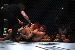 When Dustin Poirier jokingly asked Khabib Nurmagomedov to give him his neck back
