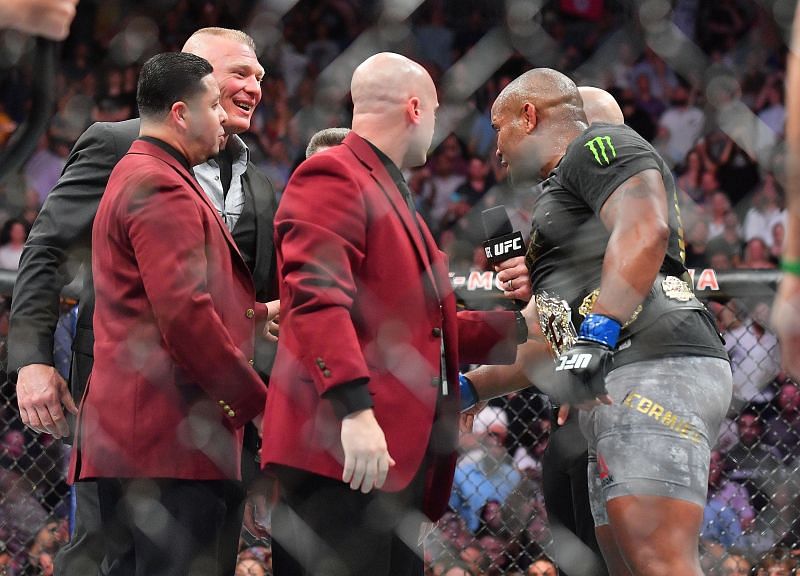 Daniel Cormier faces off with Brock Lesnar at UFC 226