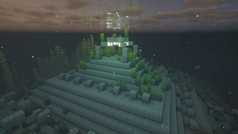 An ocean monument in Minecraft (Image via Minecraft)