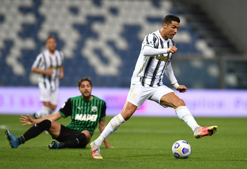 Cristiano Ronaldo in action for Juventus