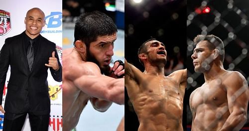 Ali Abdelaziz, Islam Makhachev, Tony Ferguson and Rafael dos Anjos (From left to right)