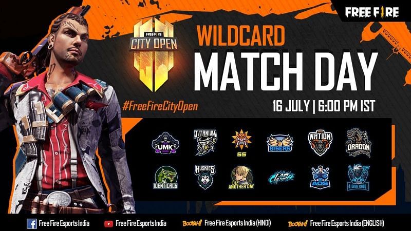 Free Fire City Open Wildcard finals teams
