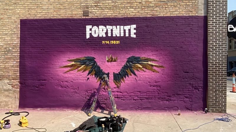 Fans upset after Fortnite mural gets vandalized (Image via FNChiefAko/Twitter)