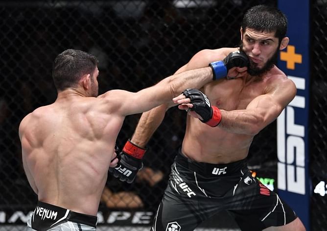 "Islam Makhachev is so overrated" - Dillon Danis, Mike Perry, Tatiana Suarez, and others react to the UFC Vegas 31 main event