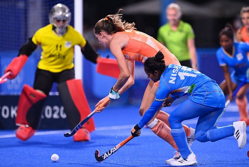 The dominant Dutch in action at Tokyo Image Courtesy: Hockey India