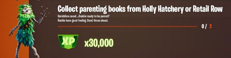 &quot;Collect parenting books from Holly Hatchery or Retail Row&quot; Legendary challenge