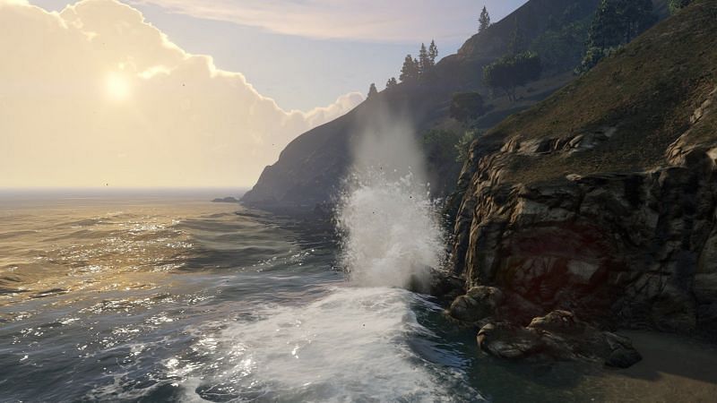 A stunning view of the ocean (Image via GTA5-Mods.com)