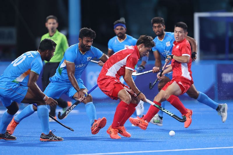 India in their last group match against Japan