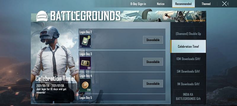 Indian events in Battlegrounds Mobile India