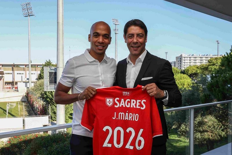 Joao Mario was unveiled as a Benfica player earlier this month