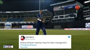 IND vs SL 2021: "Bhai retirement le le!" - Fans believe Shikhar Dhawan's T20I career is over
