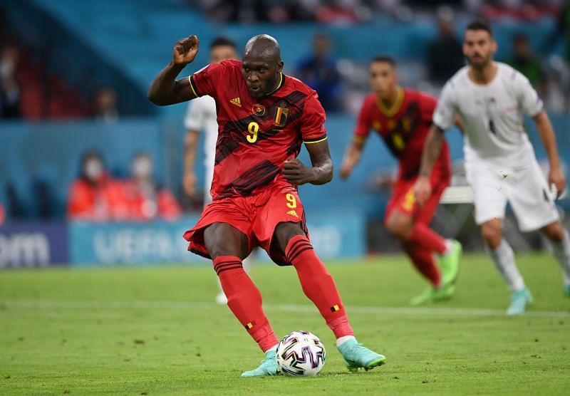 Lukaku in action for Belgium